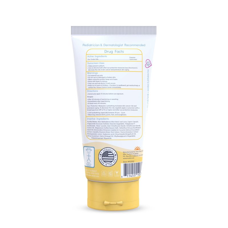 10302 TruKid Sunny Days Daily SPF30 Sunscreen 3.4oz 20221018 NEW back